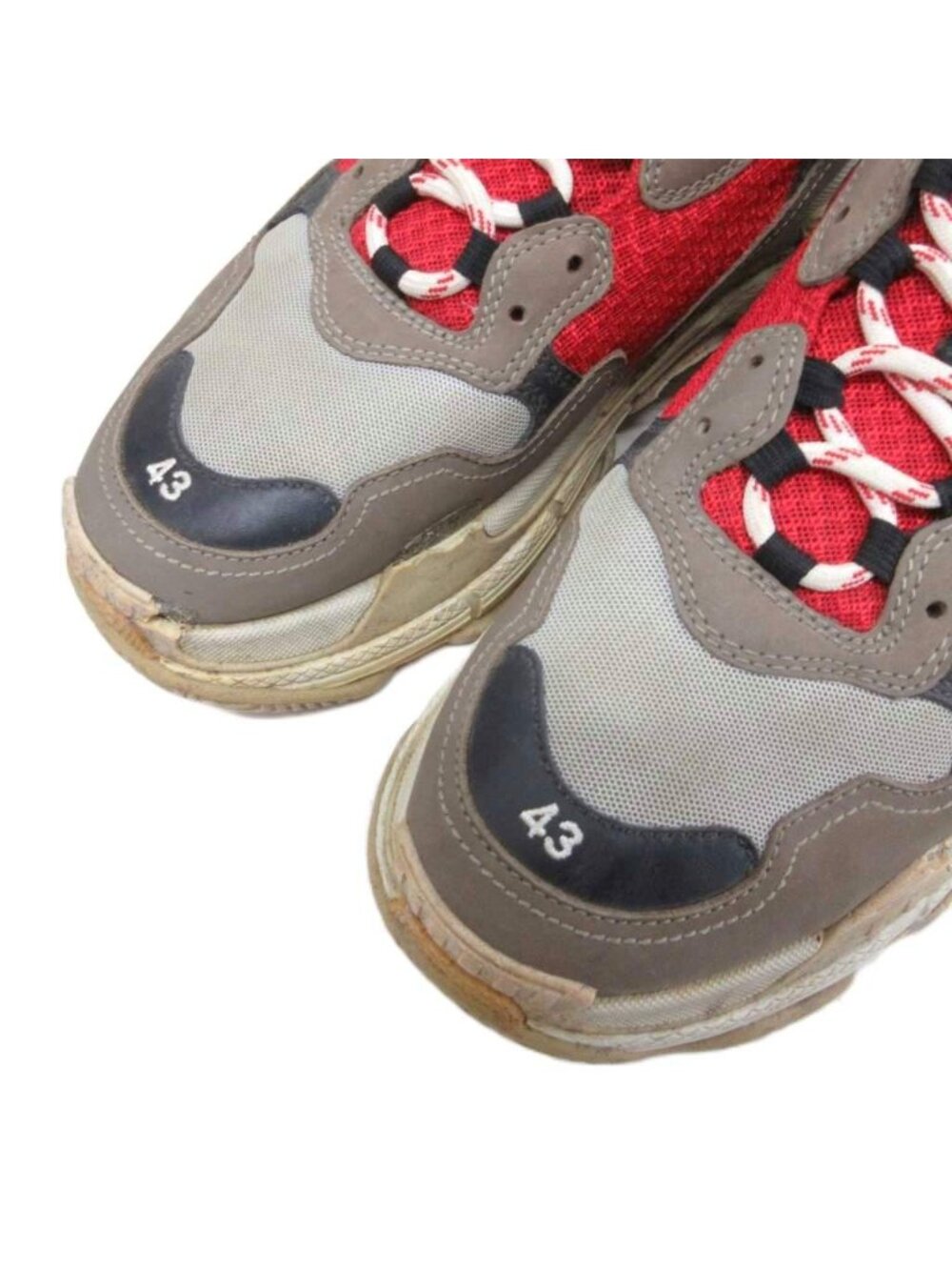 Balenciaga Triple S Sneakers Low Cut Shoes Blue Multicolor - Picture 5 of 9